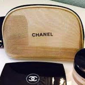 Limited Edition Gold Chanel Makeup Bag Spring 2014